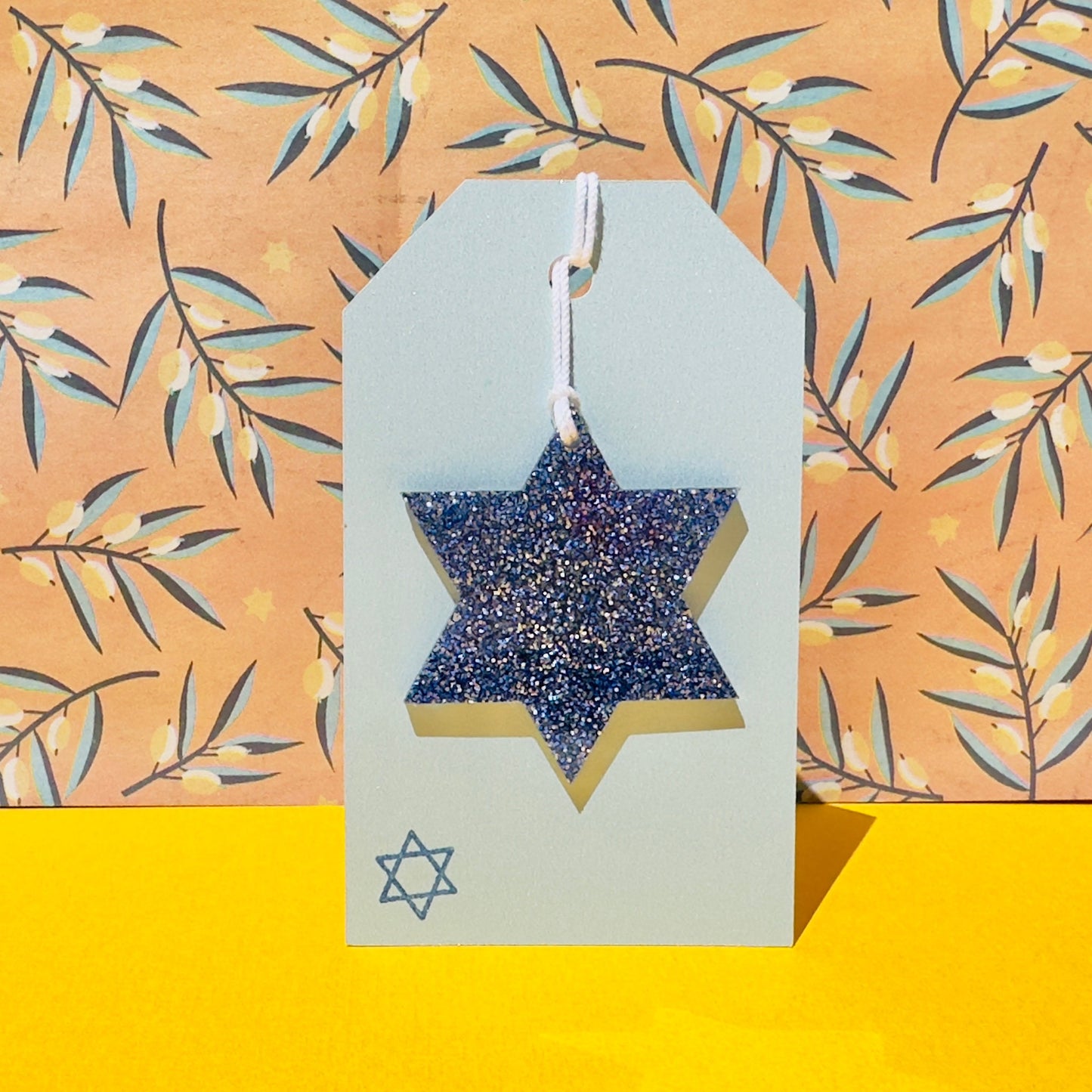 Star of David Acrylic Gift Tag