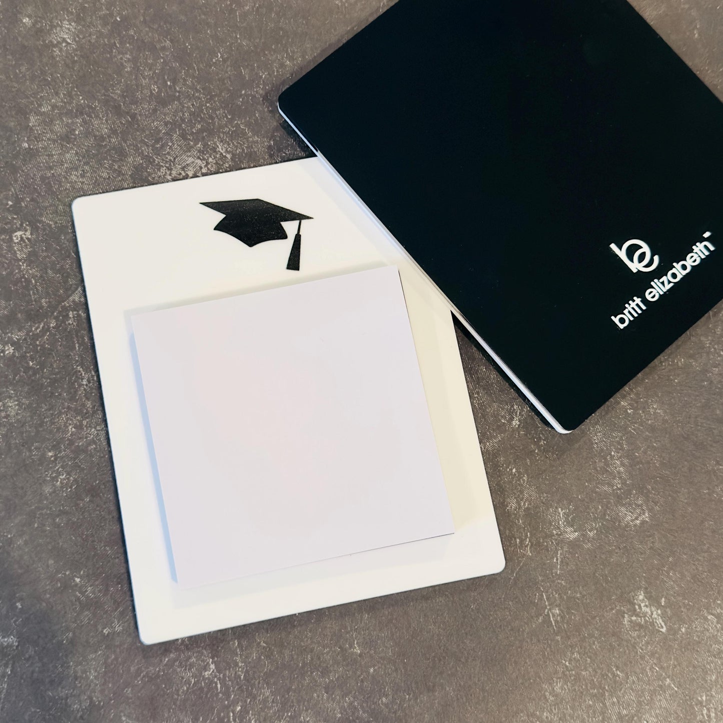 Acrylic Graduation Post-it-Note Holder