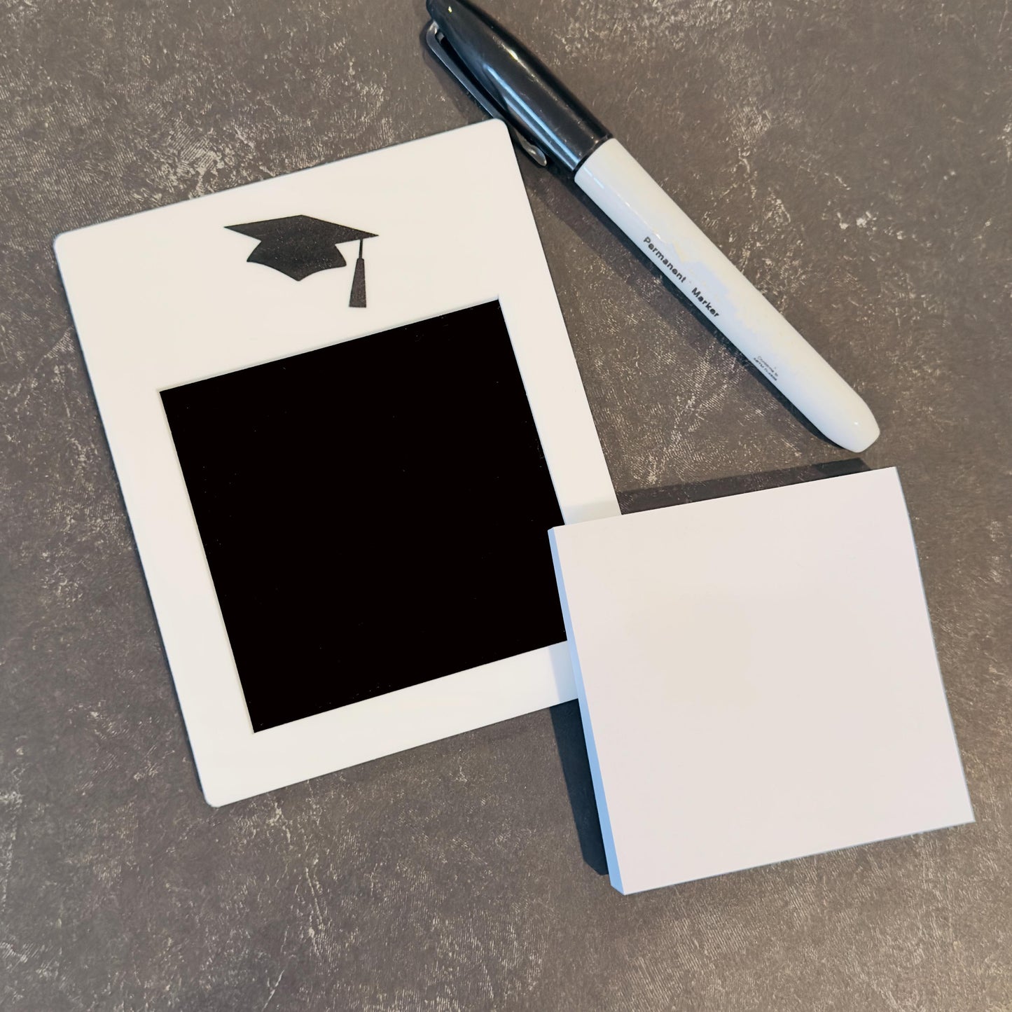 Acrylic Graduation Post-it-Note Holder