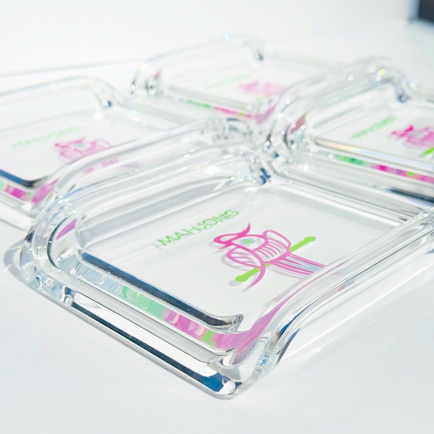 Acrylic Mahjong House Sparrow Bowl / Catch-All Dish