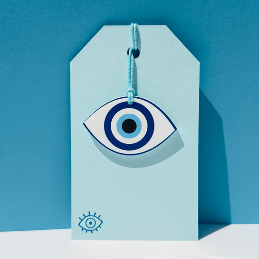 Acrylic Evil Eye Gift Tag