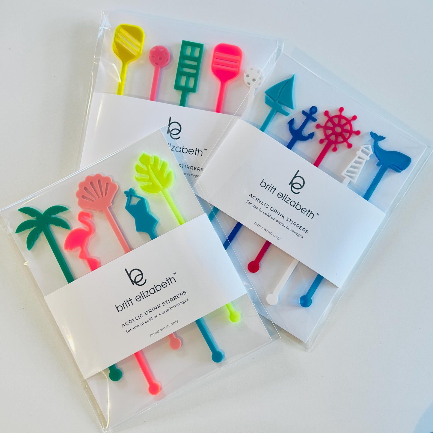 Nautical Acrylic Drink Stirrers