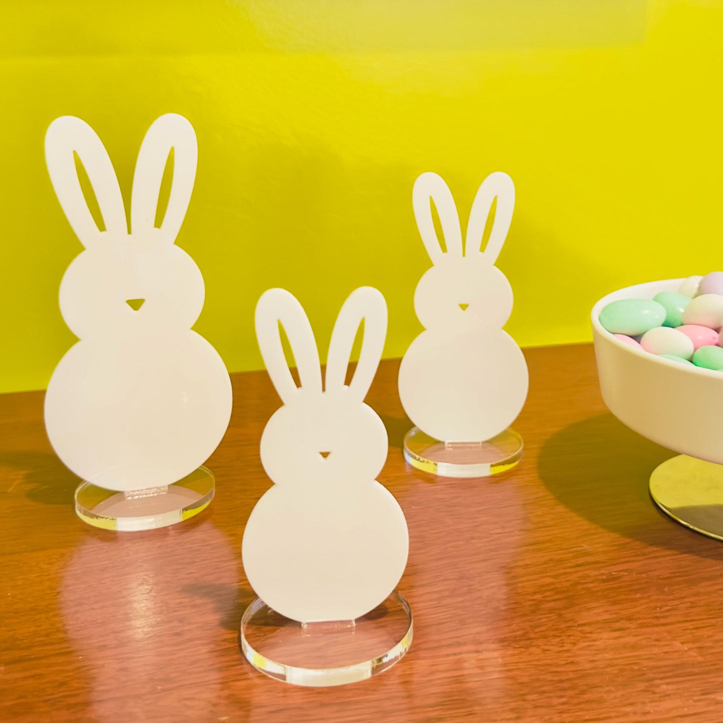 Acrylic Bunny Tabletop Decor