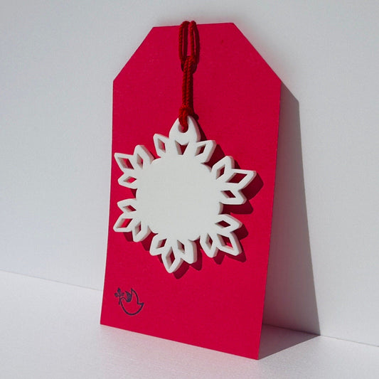 Acrylic Snowflake Gift Tag