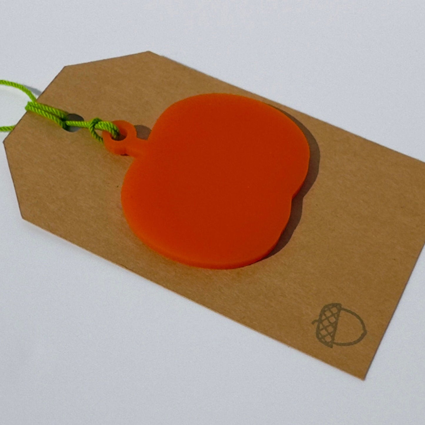 Acrylic Pumpkin Gift Tag