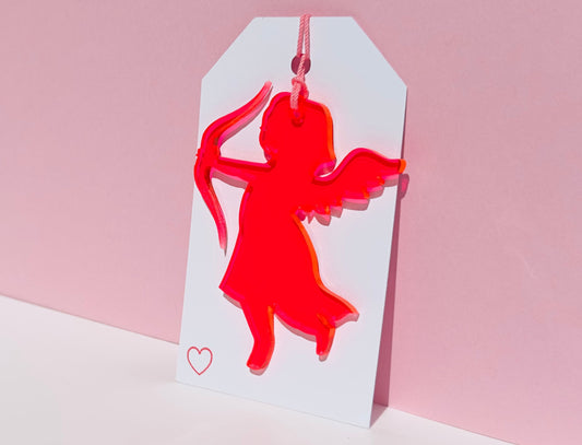 Acrylic Cupids Bow Gift Tag