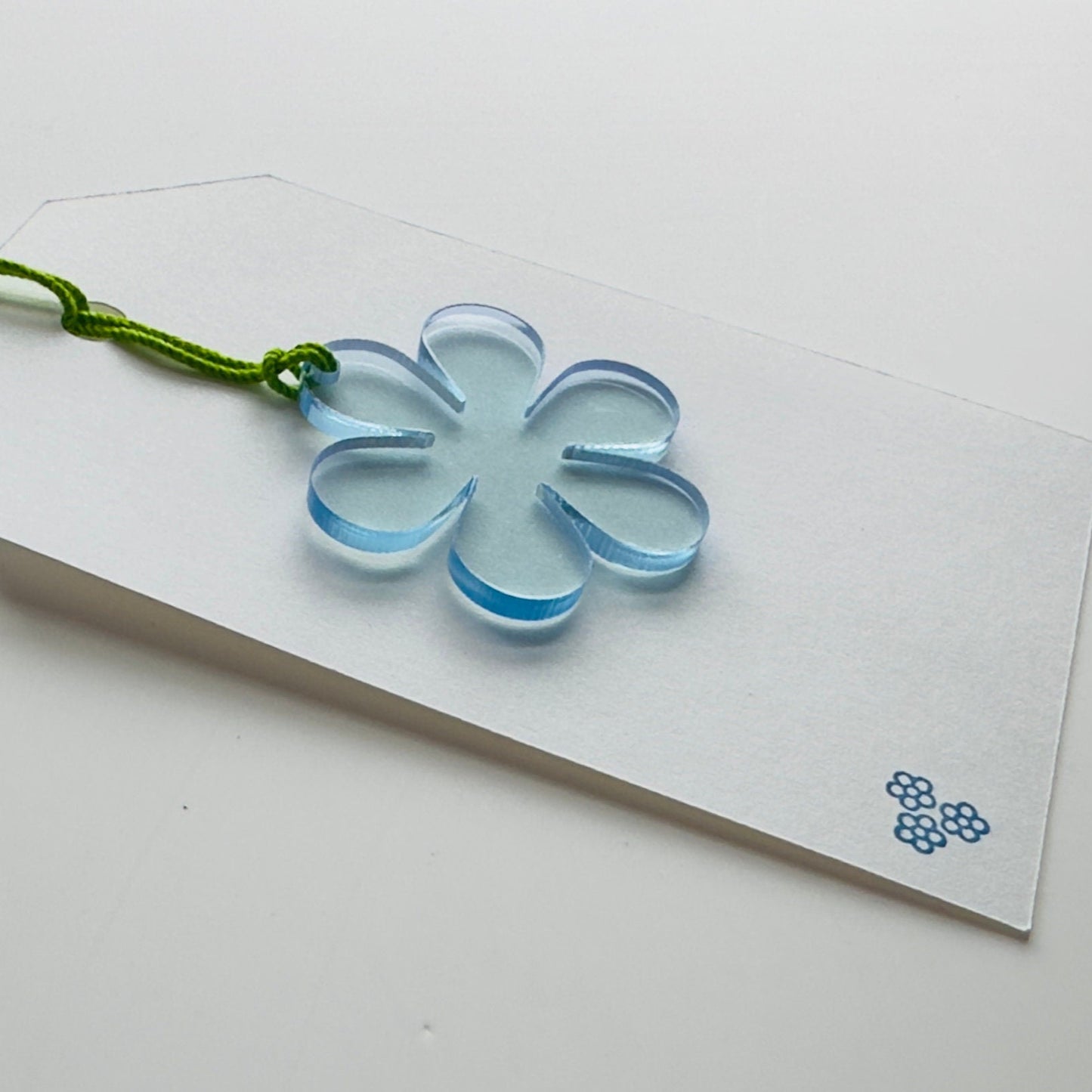 Acrylic Flower Gift Tag