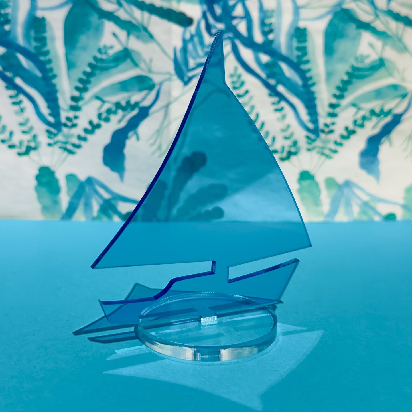Acrylic Sailboat Tabletop Decor