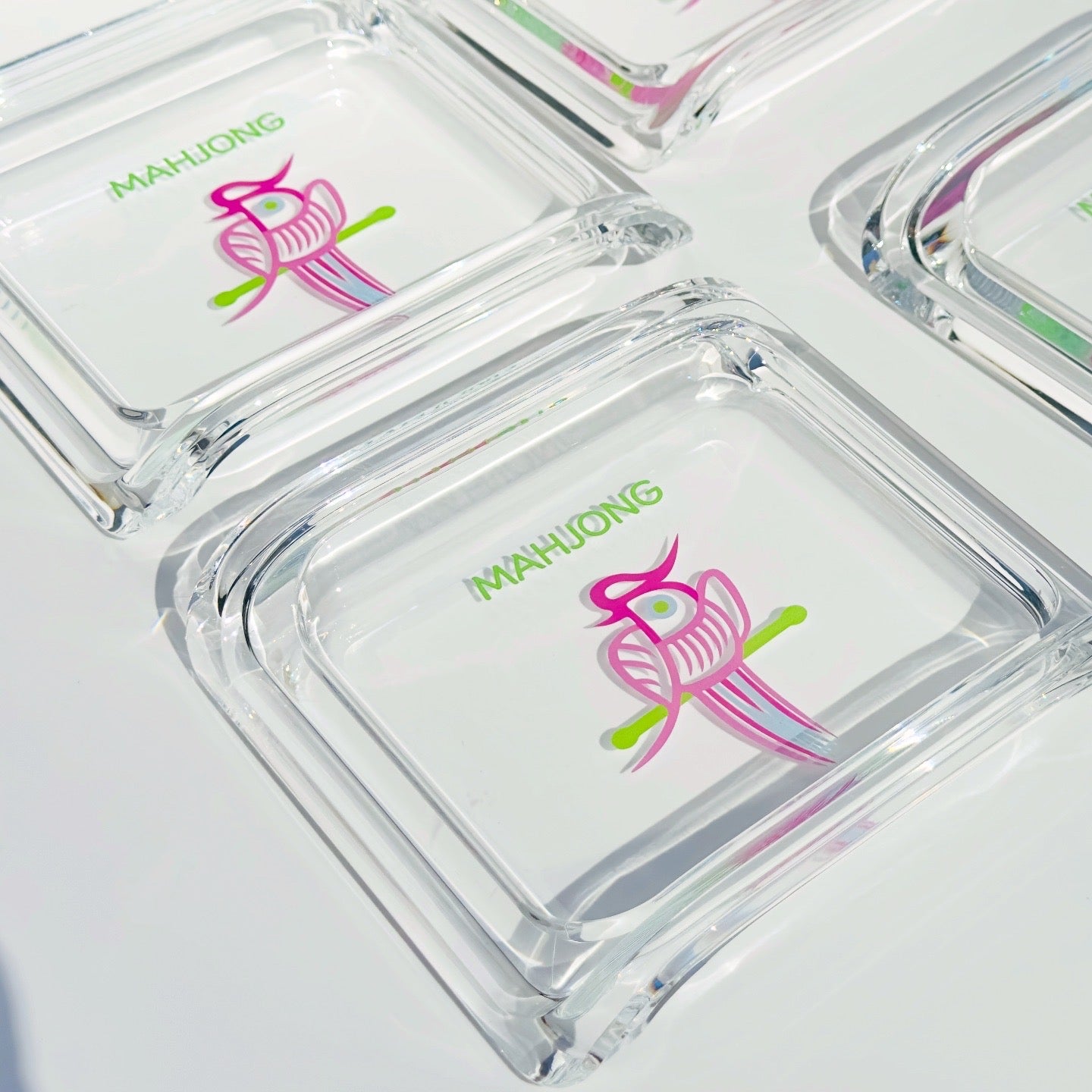 Acrylic Mahjong House Sparrow Bowl / Catch-All Dish