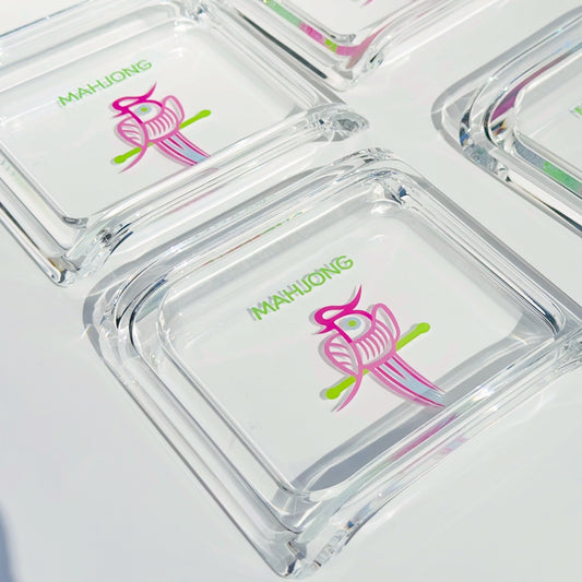 Acrylic Mahjong House Sparrow Bowl / Catch-All Dish
