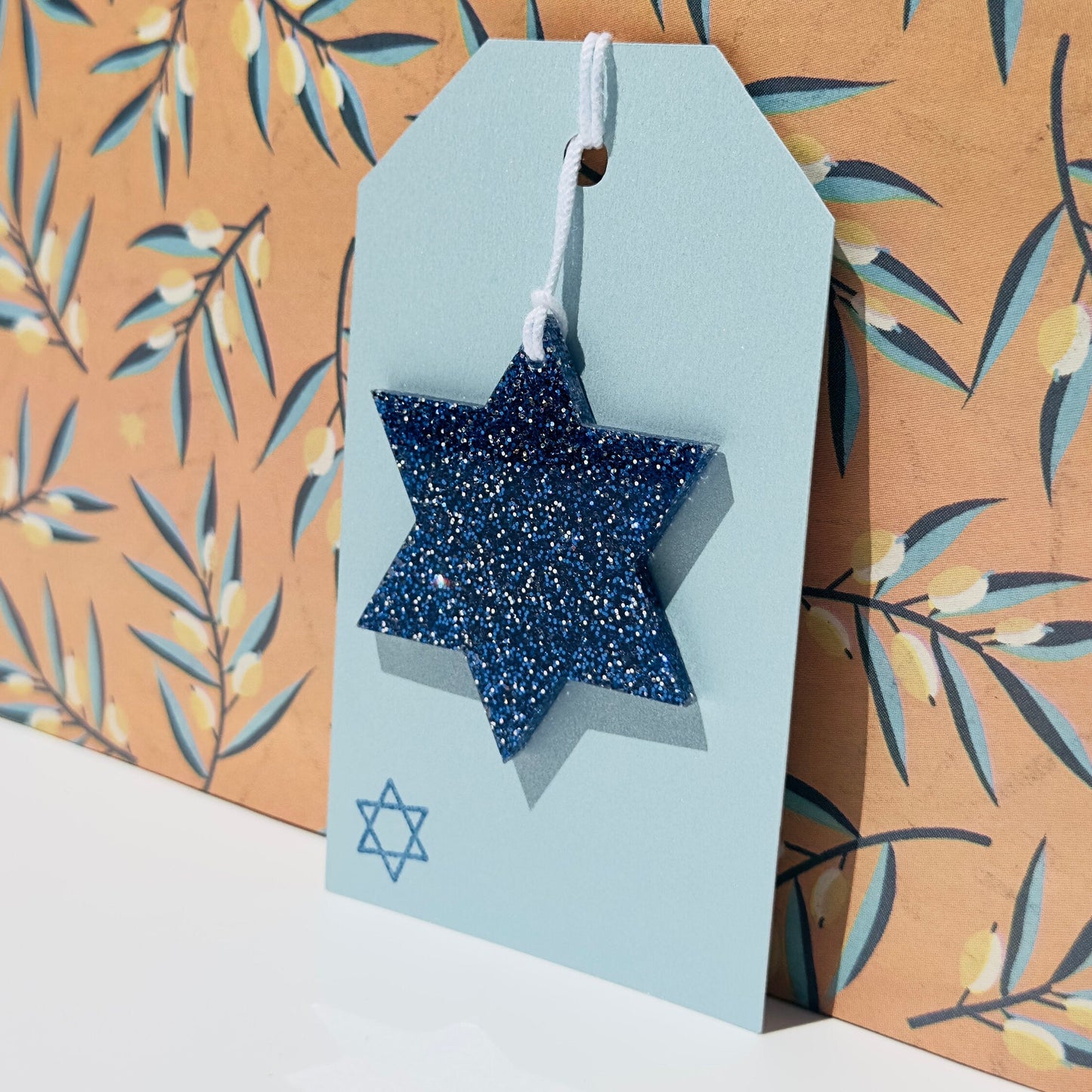 Star of David Acrylic Gift Tag