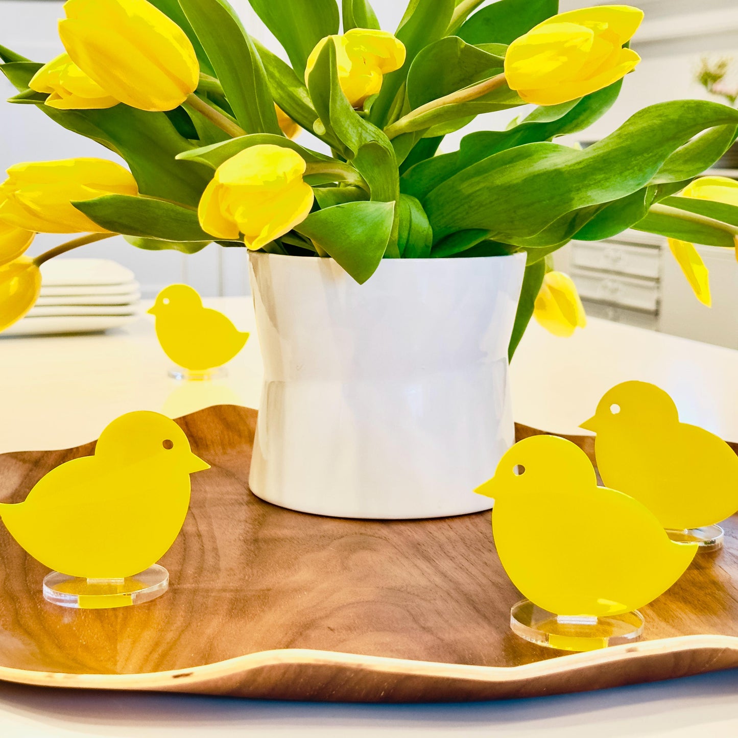Acrylic Chick Spring Tabletop Decor