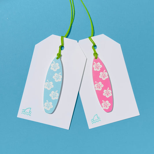 Acrylic Surfboard Gift Tag