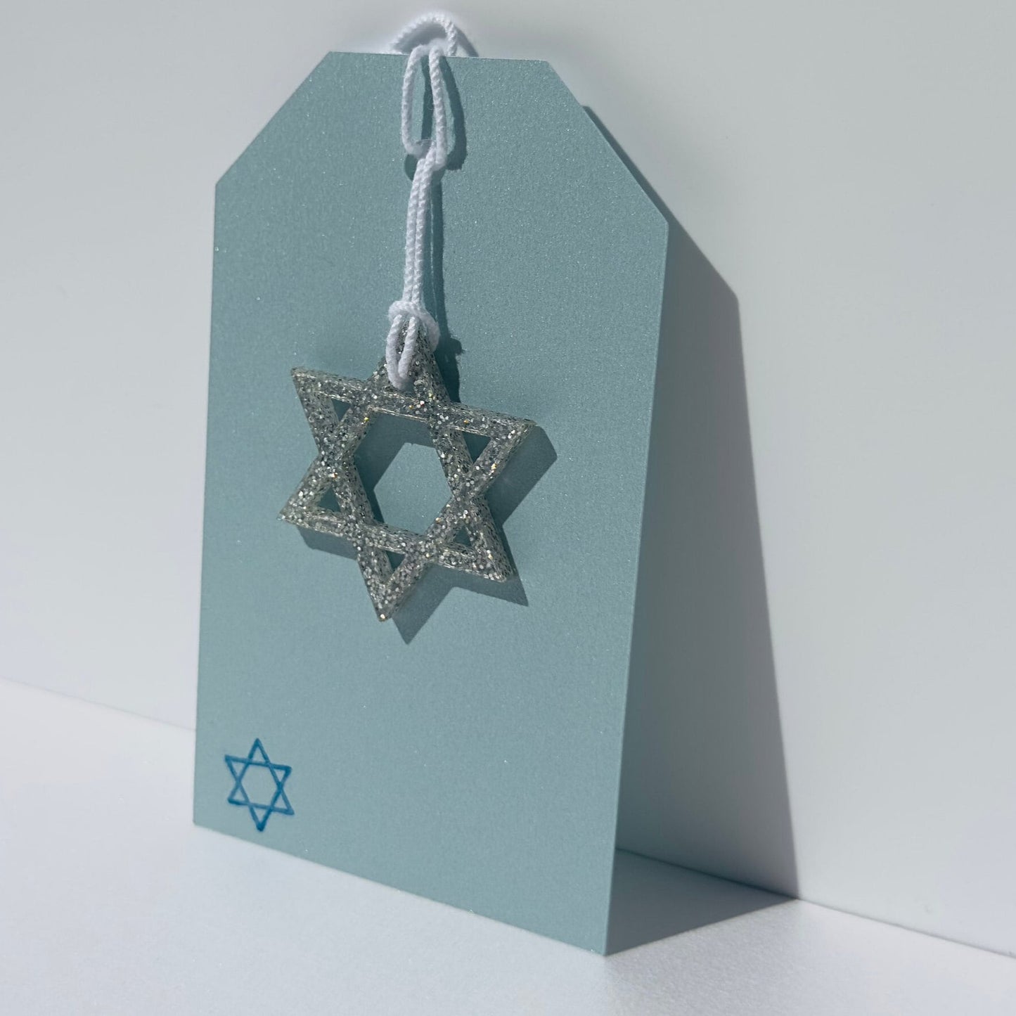 Acrylic Star Of David Gift Tag