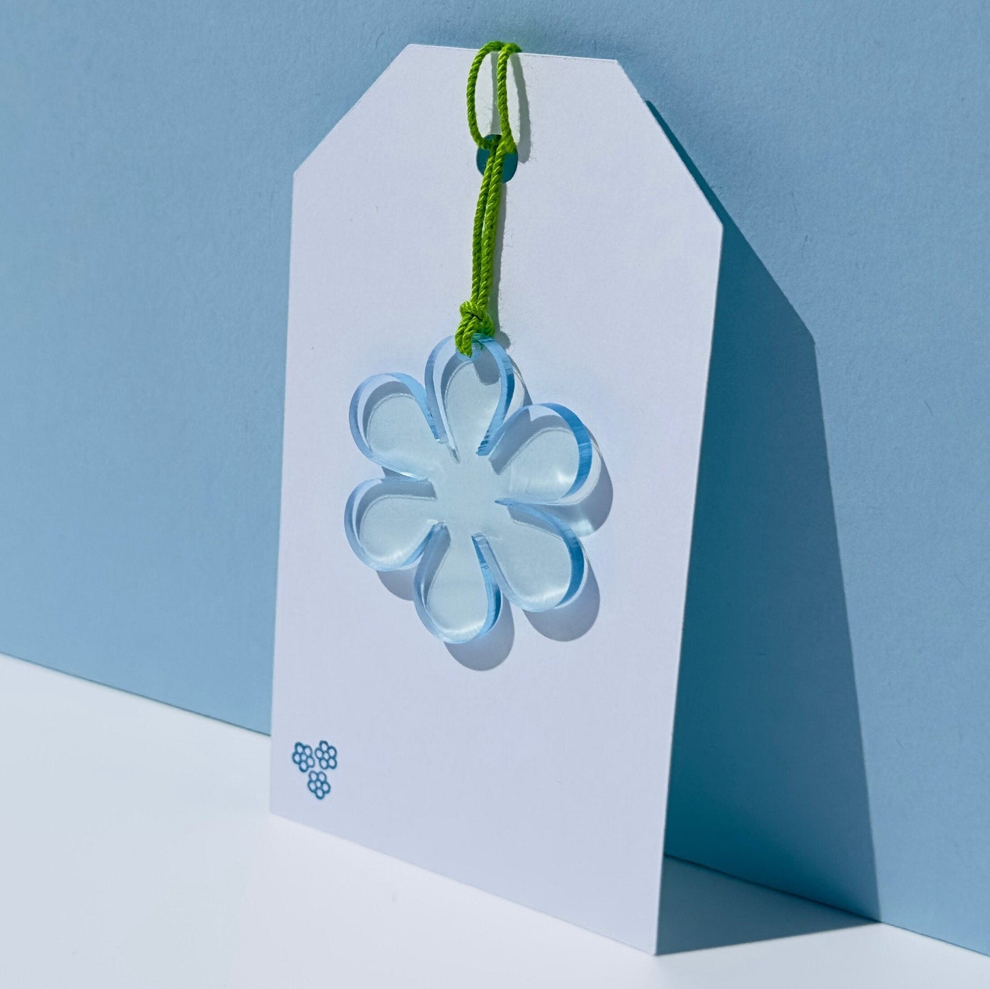 Acrylic Flower Gift Tag