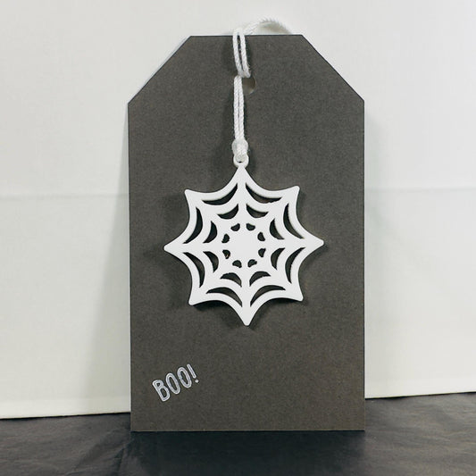 Acrylic Spider Web Gift Tag