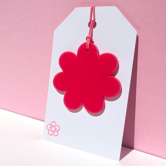 Acrylic Daisy Gift Tag