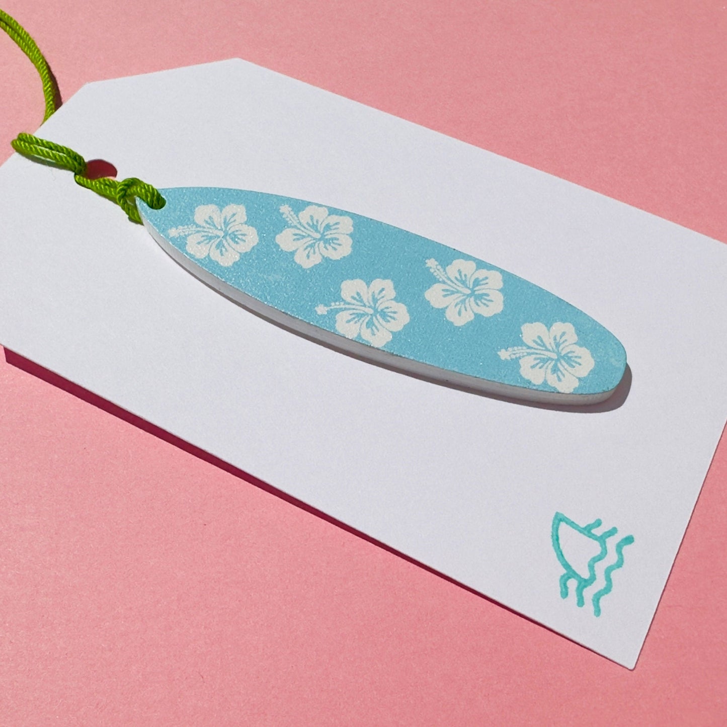 Acrylic Surfboard Gift Tag
