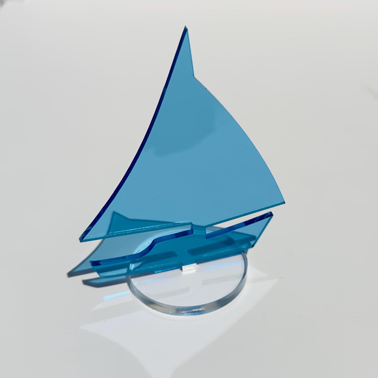 Acrylic Sailboat Tabletop Decor