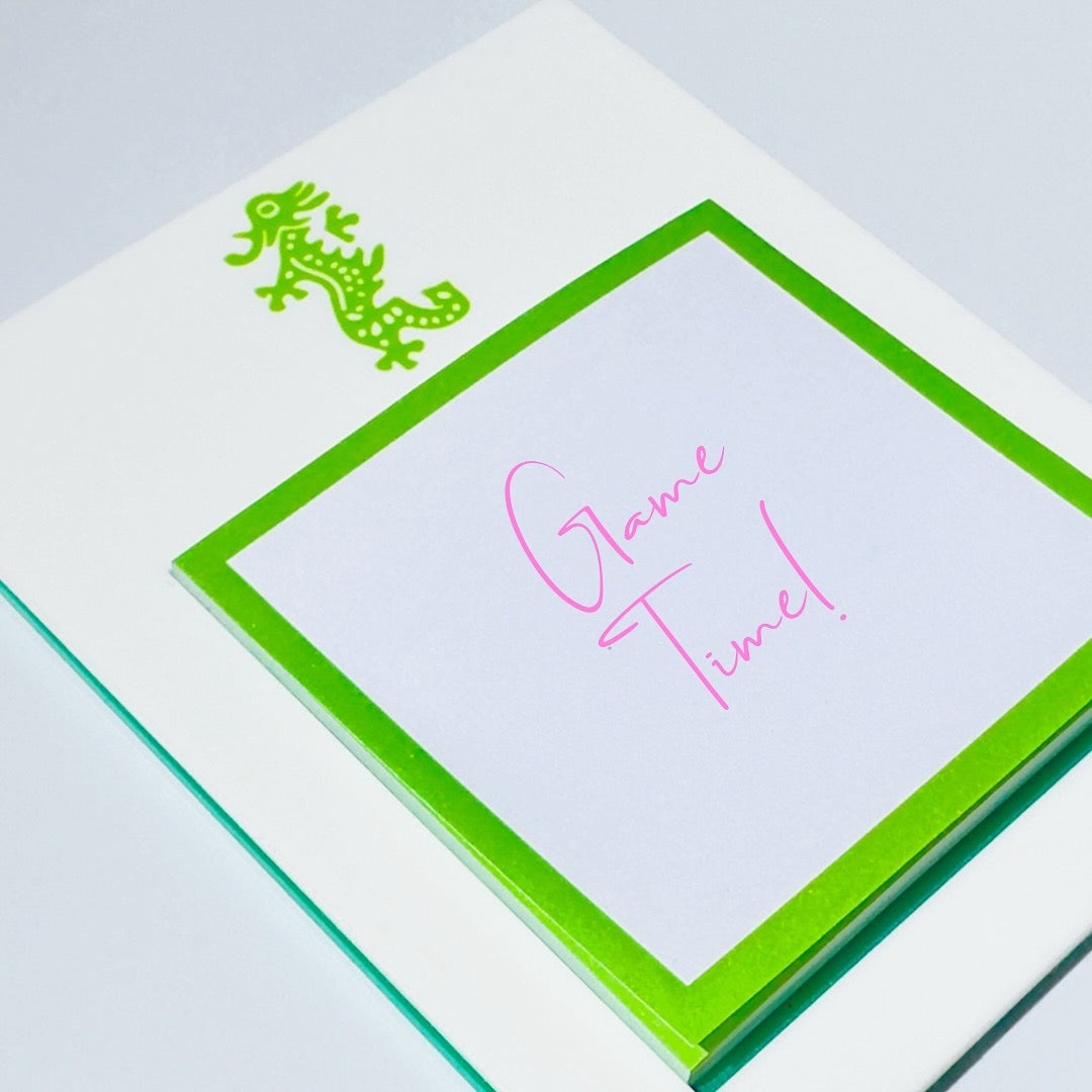 Acrylic Mahjong Post-it-Note Holder