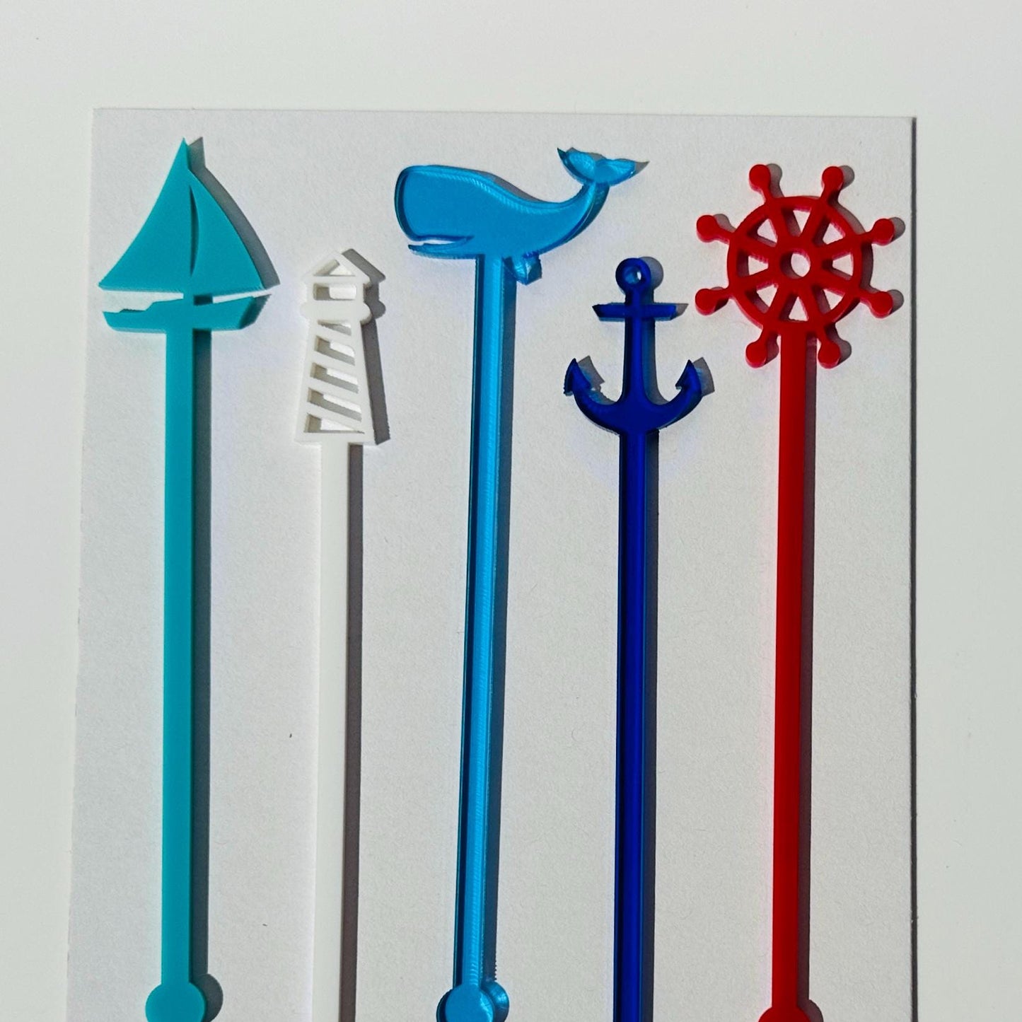 Nautical Acrylic Drink Stirrers