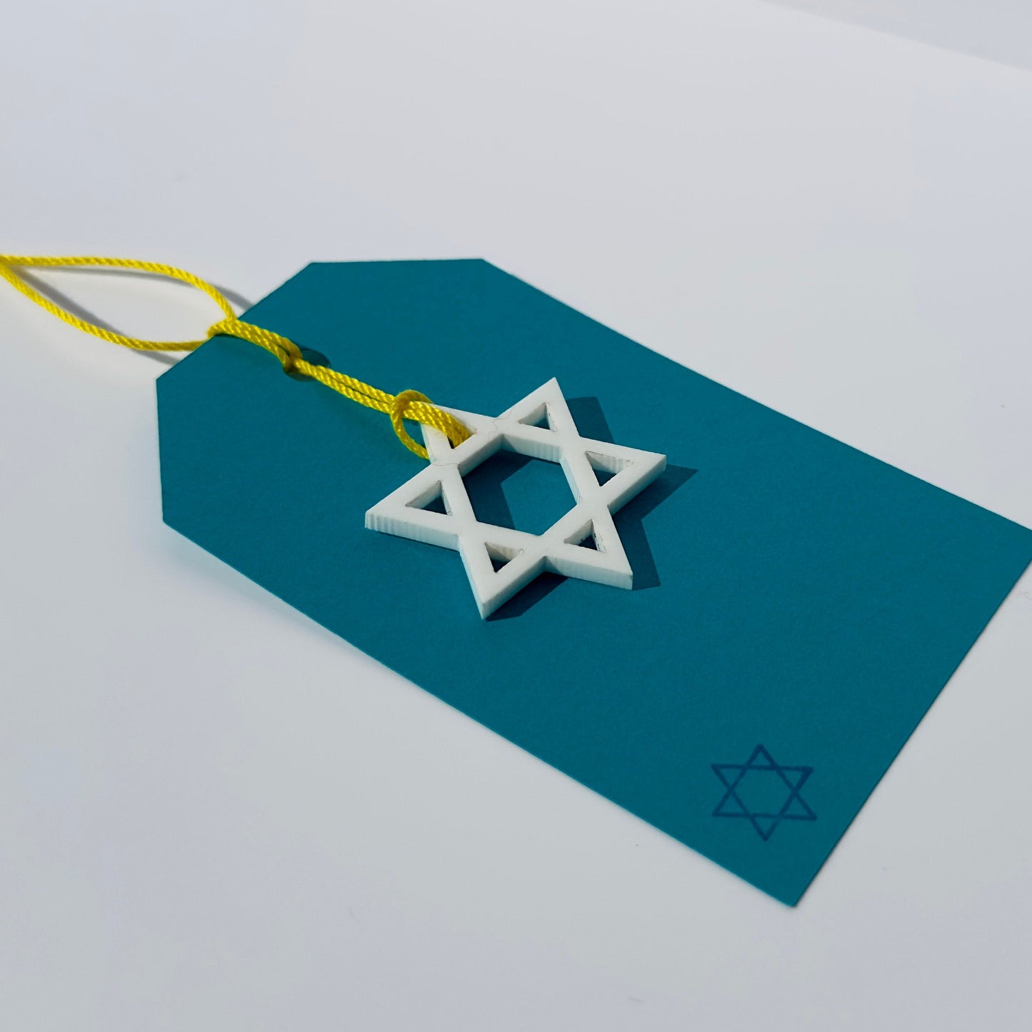 Acrylic Star Of David Gift Tag