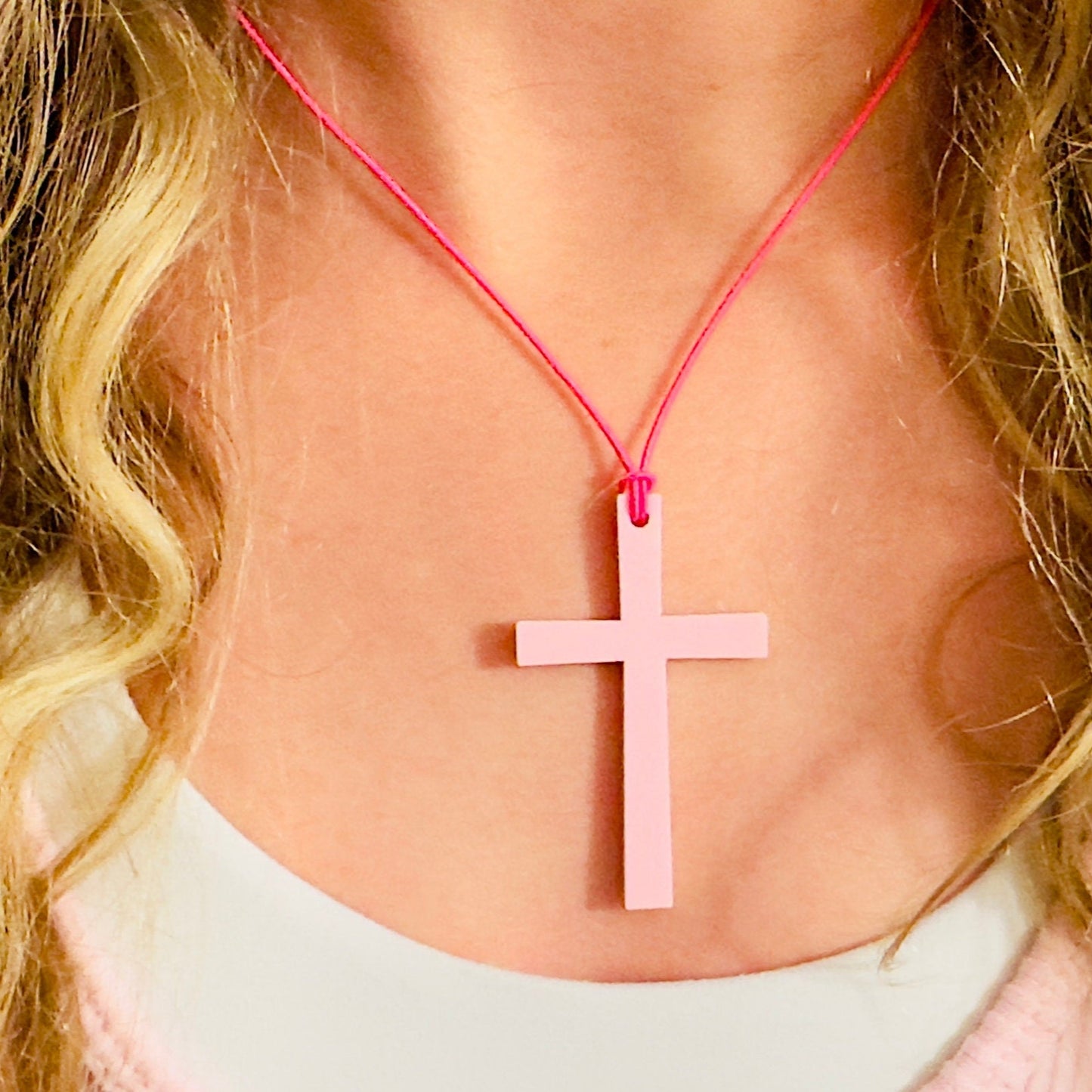 Acrylic Cross Gift Tag