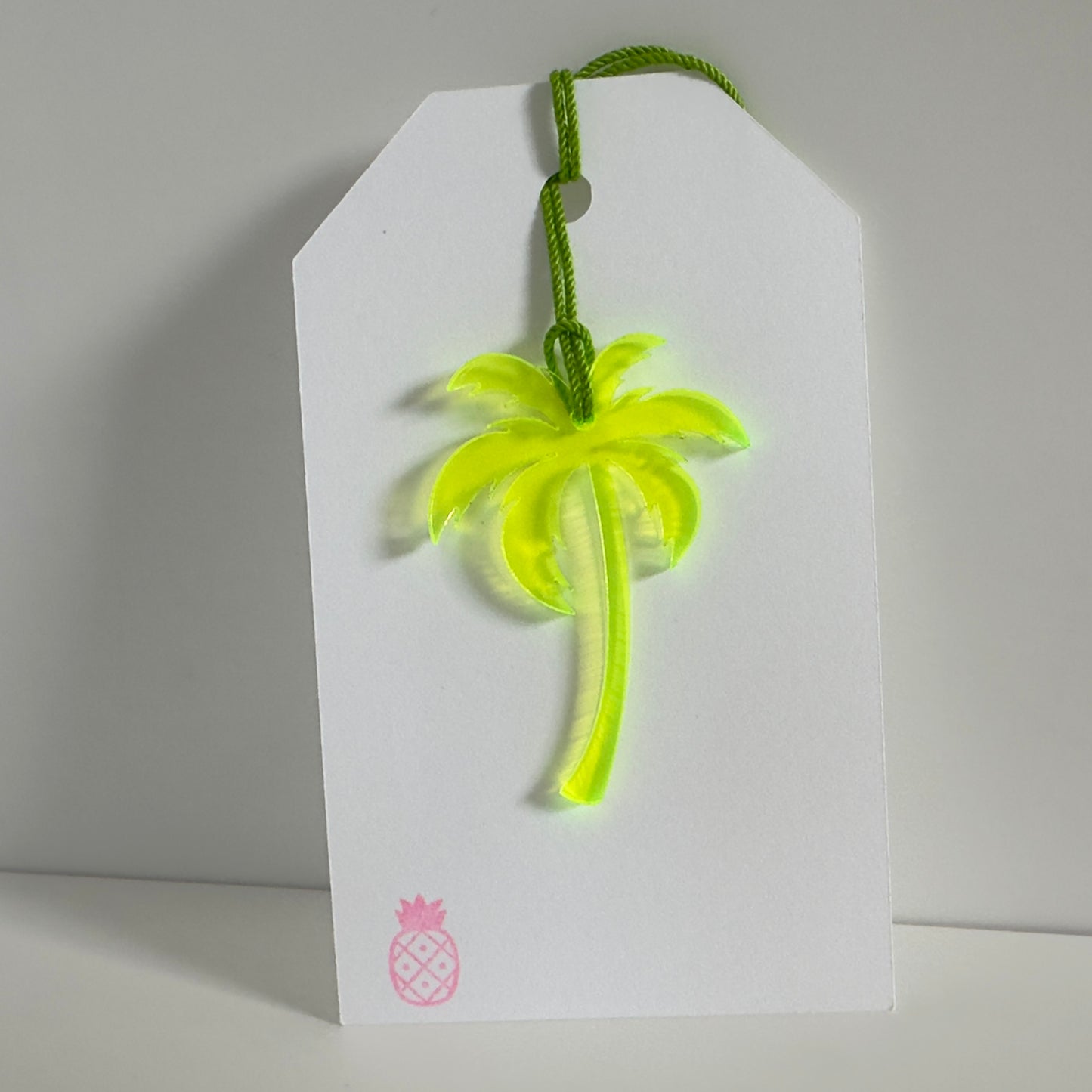 Acrylic Palm Tree Gift Tag