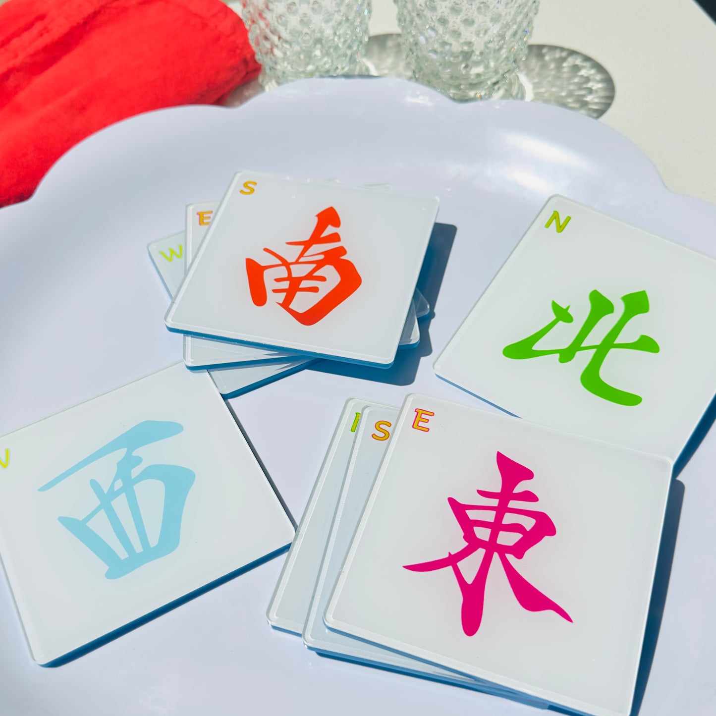 Mahjong Winds Coaster Set