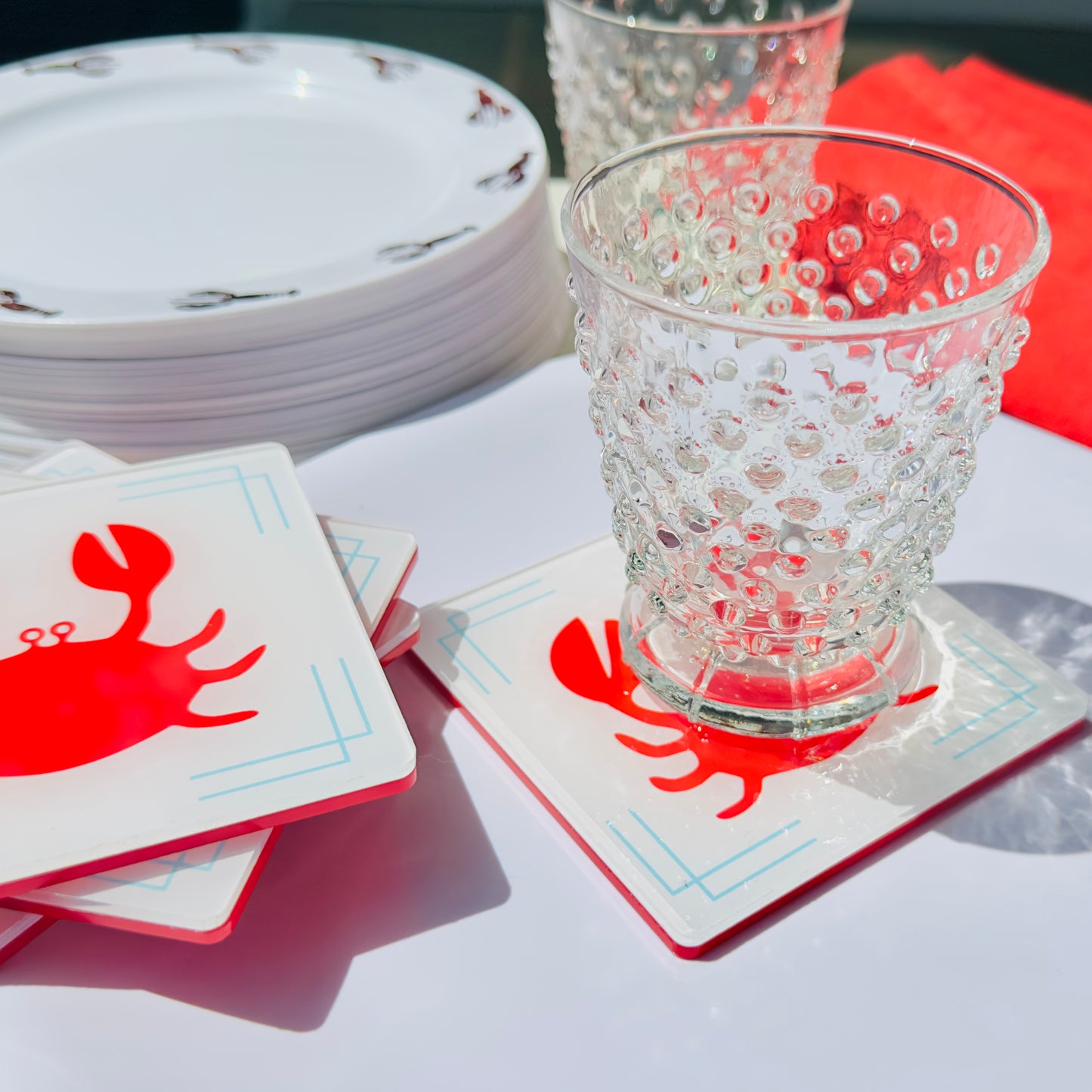 Coastal Crab Coaster Set
