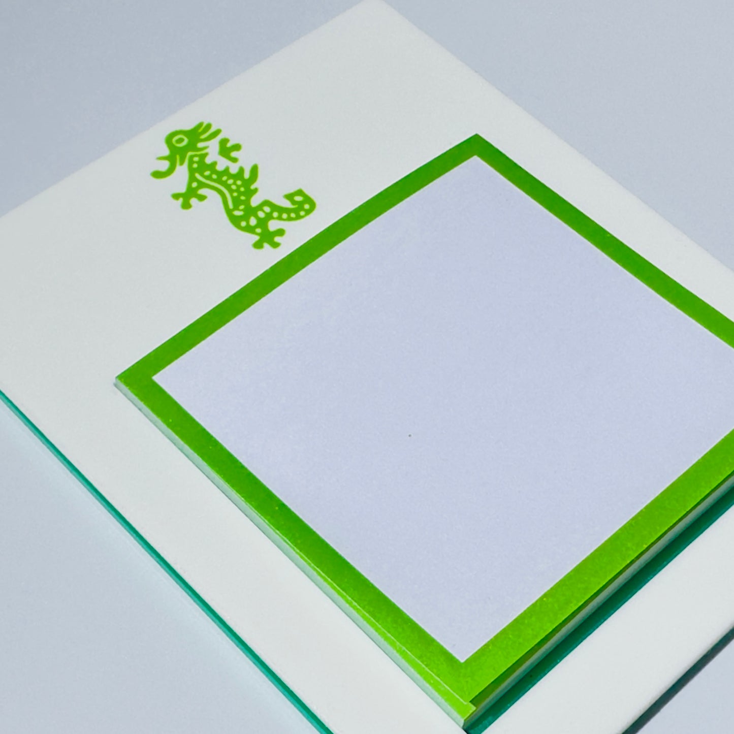 Acrylic Mahjong Post-it-Note Holder