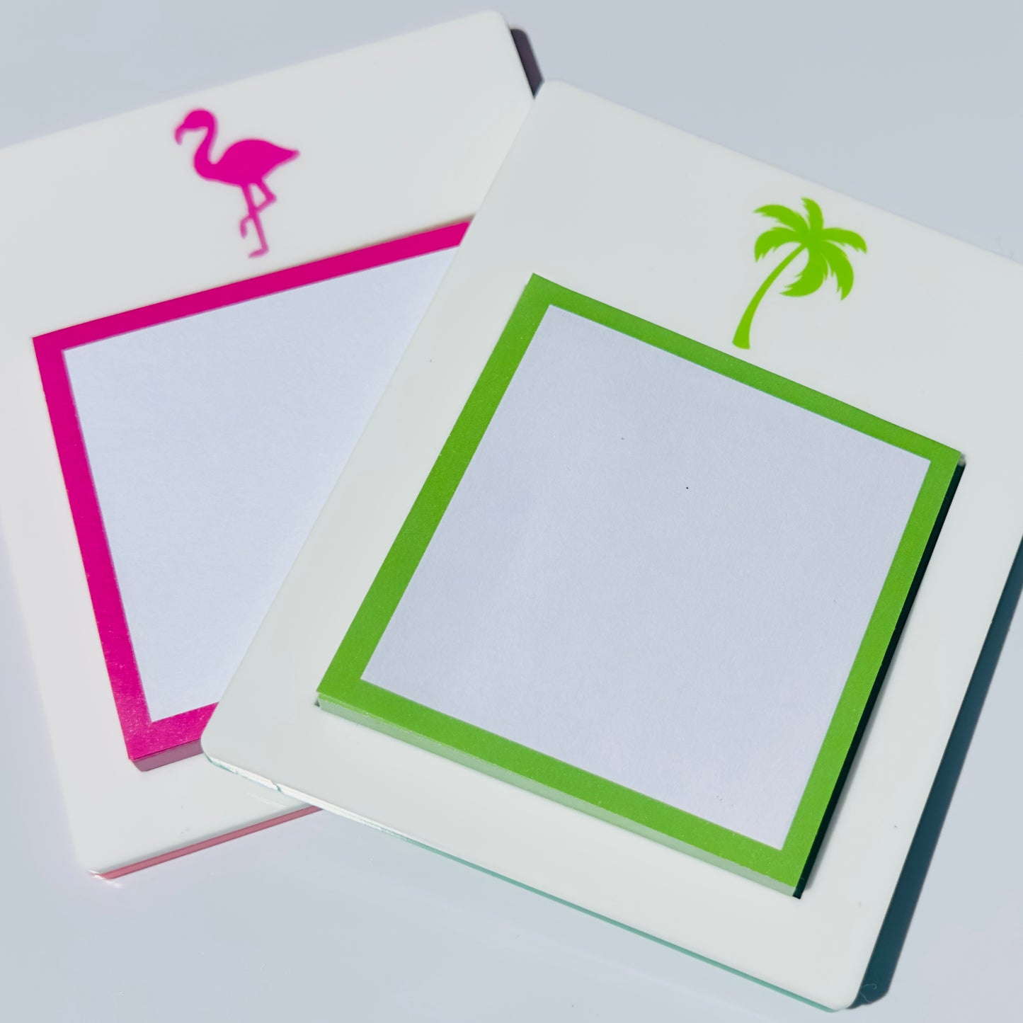 Acrylic Tropical Post-it-Note Holder