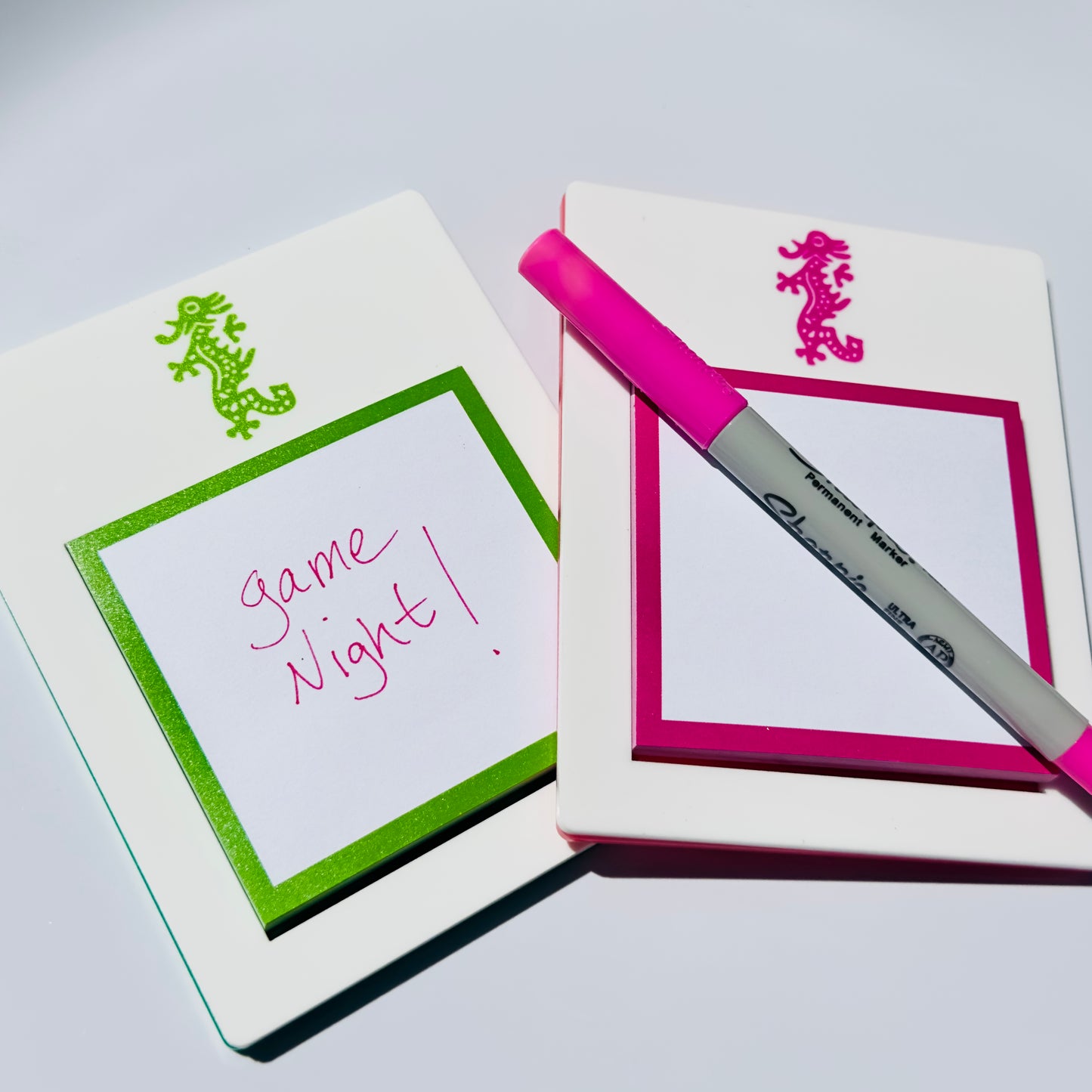 Acrylic Mahjong Post-it-Note Holder