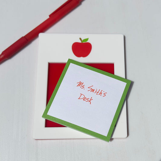 Acrylic Apple Post-it-Note Holder