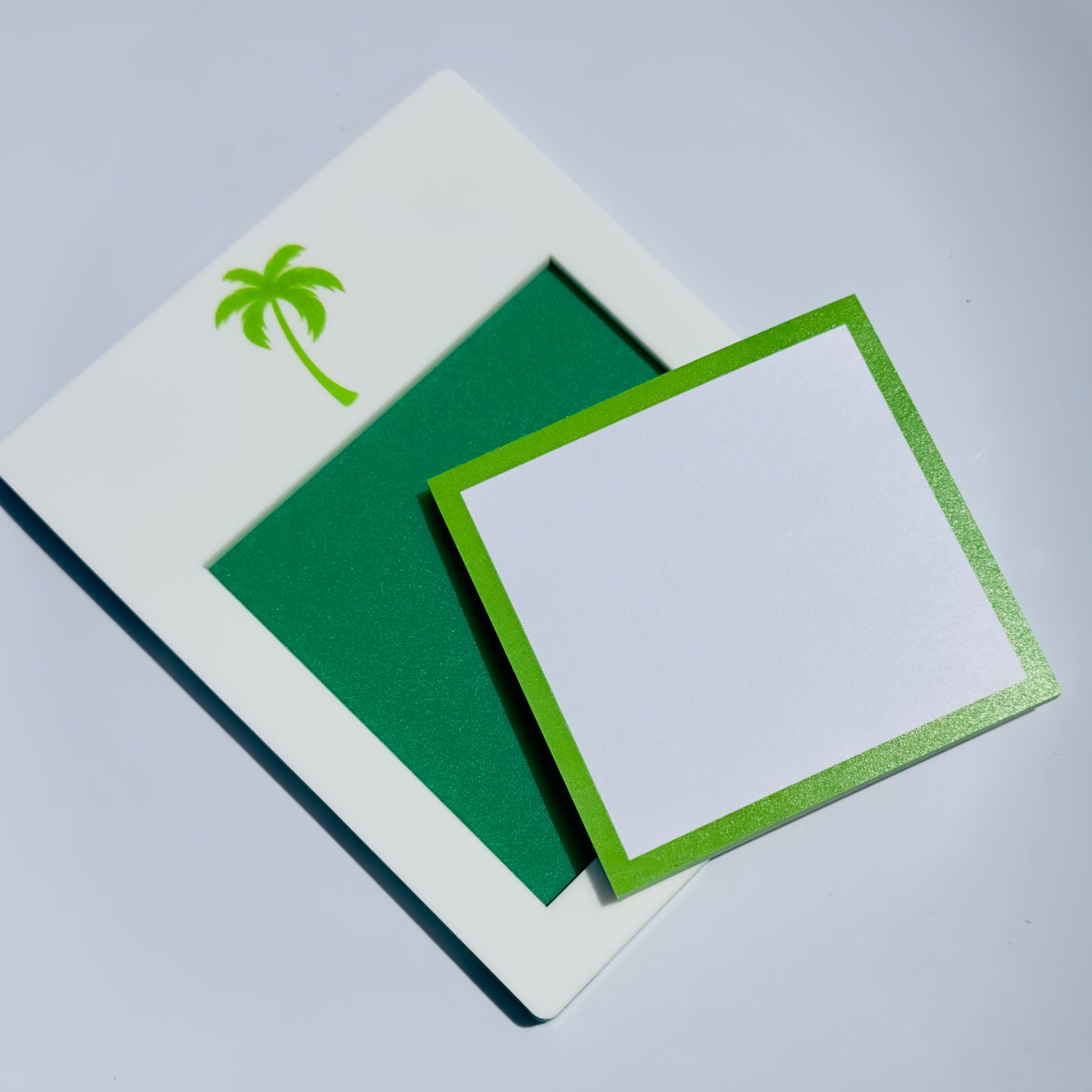 Acrylic Tropical Post-it-Note Holder