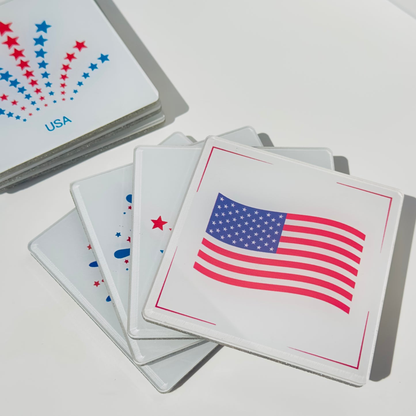 Fourth of July Coaster Set
