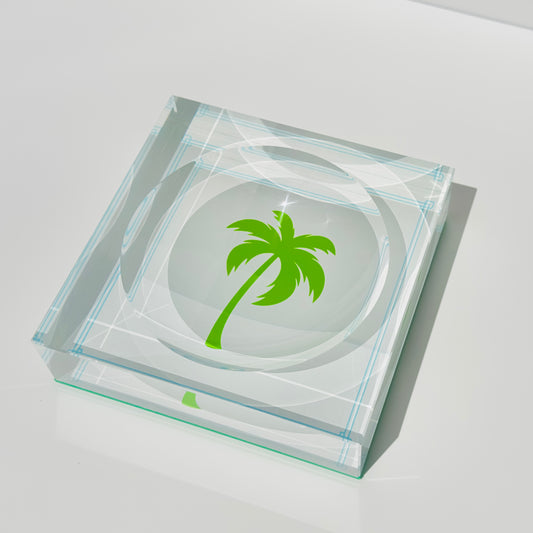 Acrylic Palm Tree Bowl / Catch-All Dish