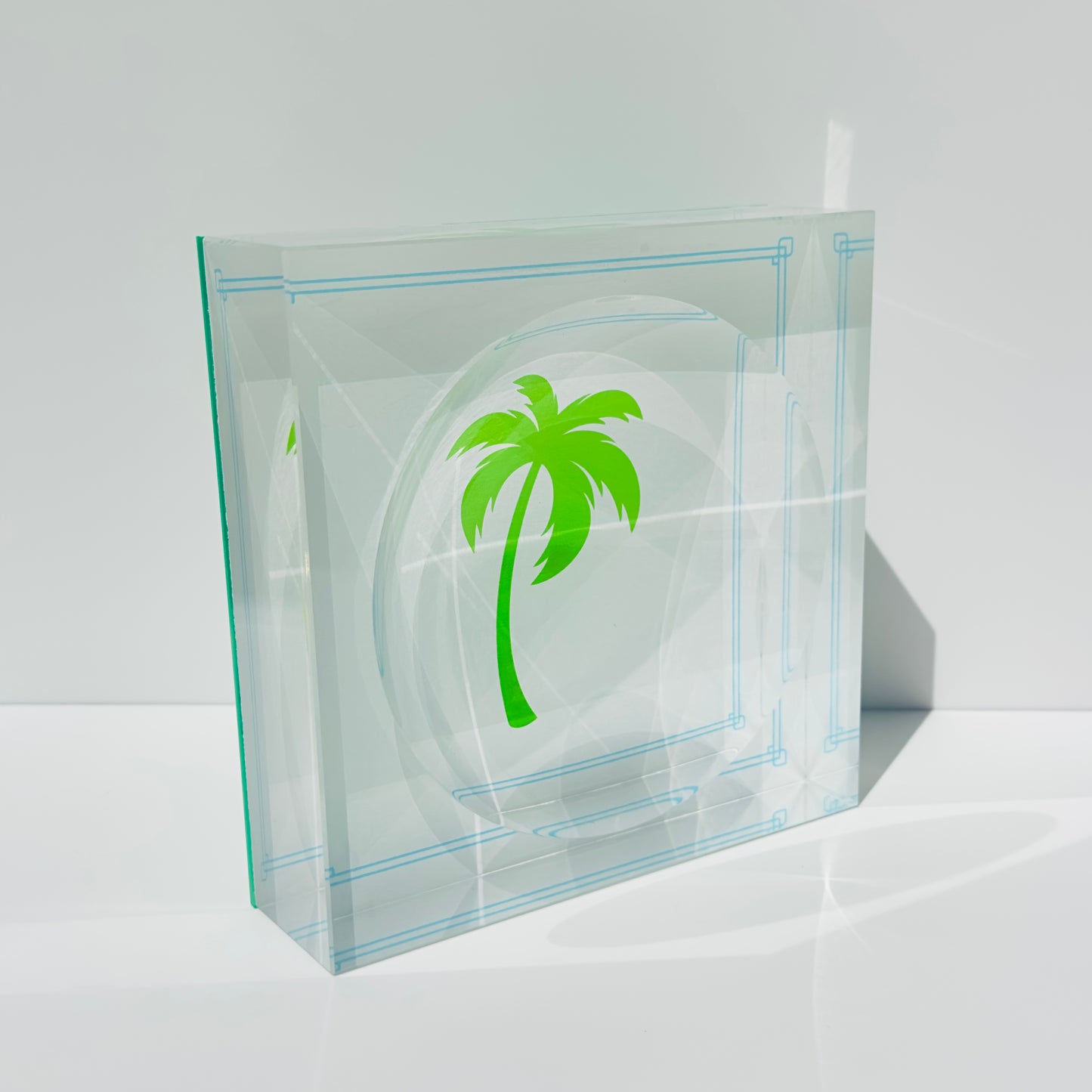 Acrylic Palm Tree Bowl / Catch-All Dish