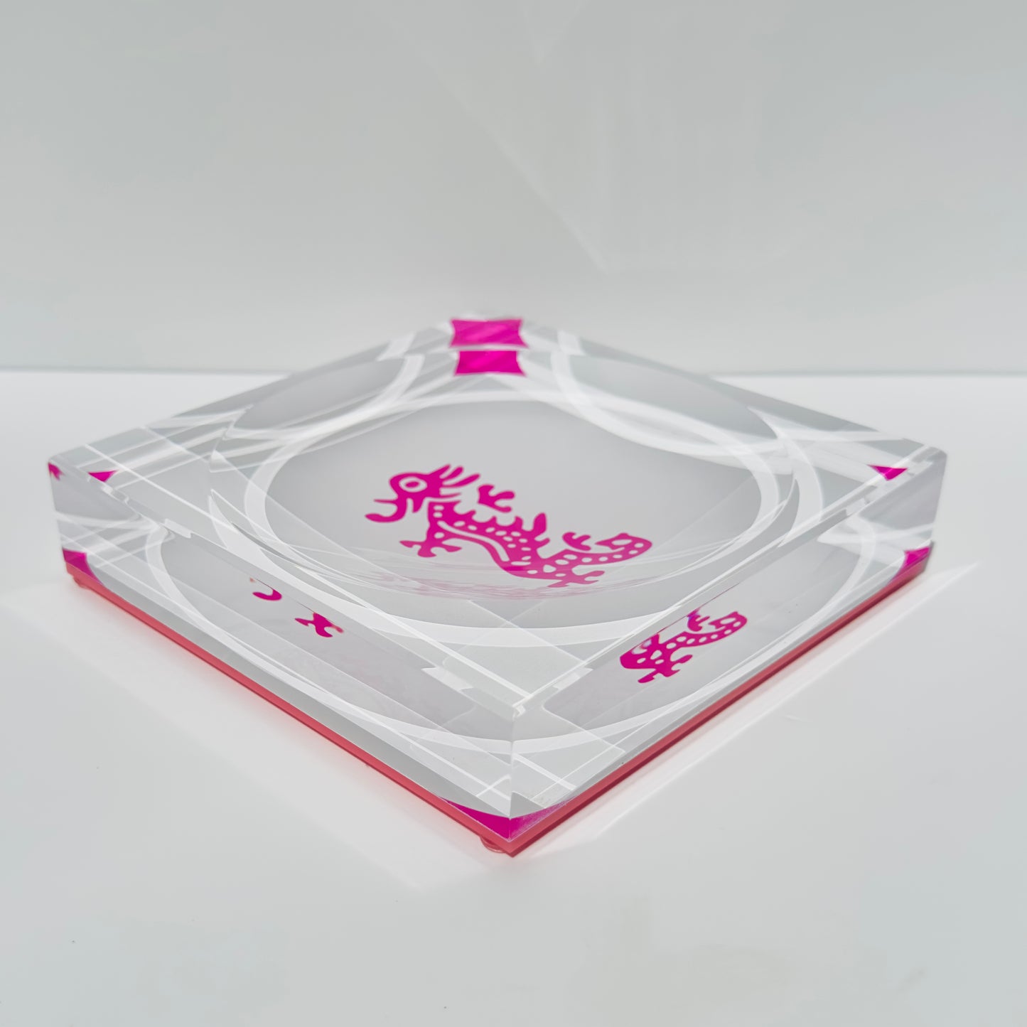 Acrylic Mahjong Dragon Bowl / Catch-All Dish