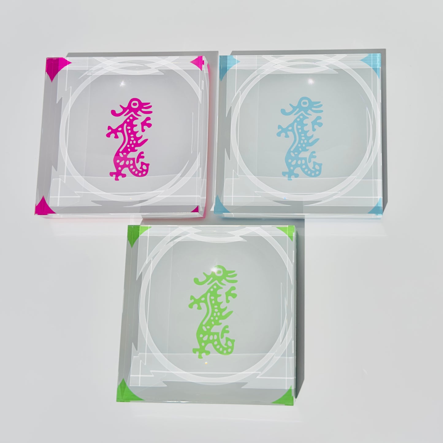 Acrylic Mahjong Dragon Bowl / Catch-All Dish