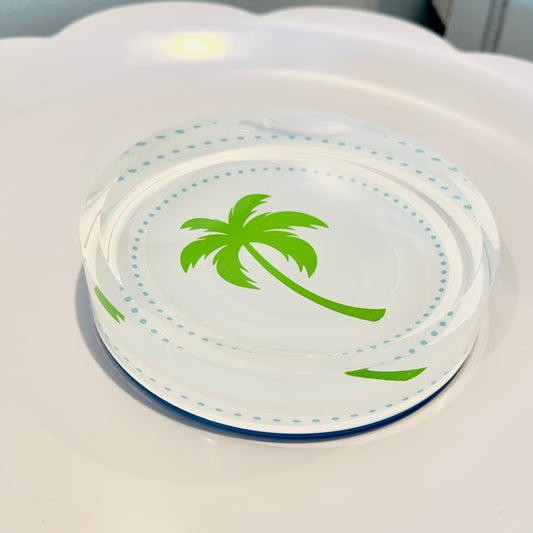 Palm Tree Round Bowl / Catch-All Dish