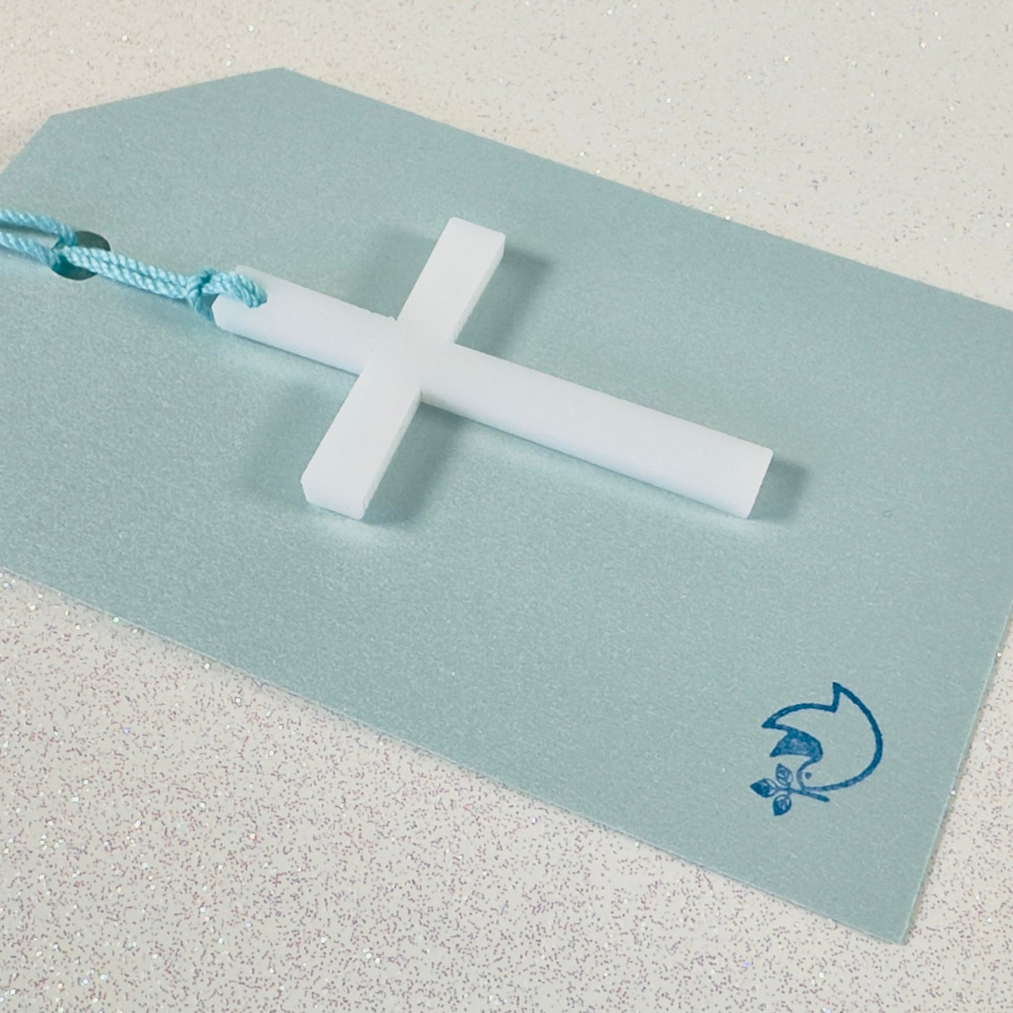 Acrylic Cross Gift Tag