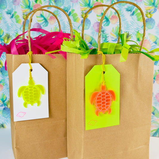 Acrylic Turtle Gift Tag