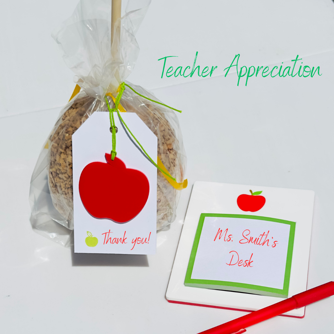 Acrylic Apple Post-it-Note Holder