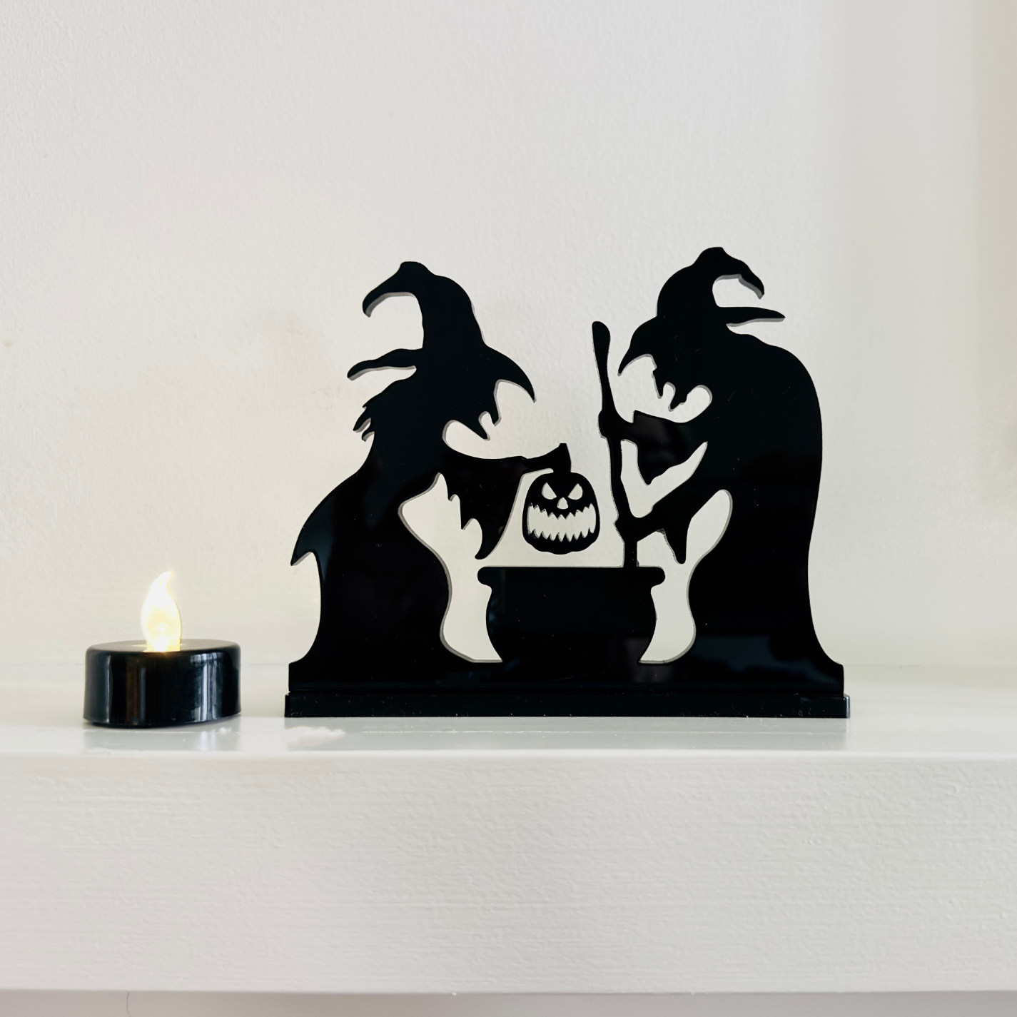Acrylic Witch Halloween Tabletop Decor