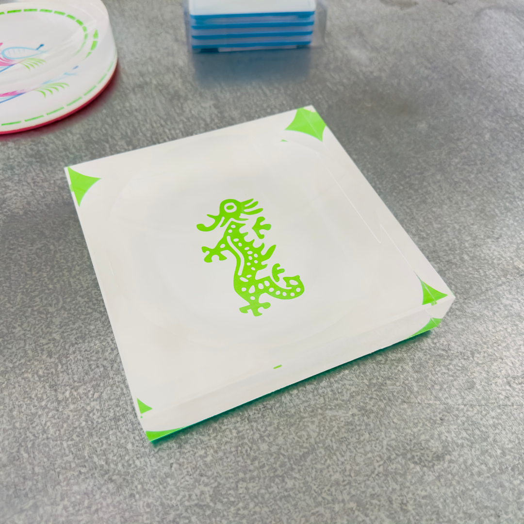 Acrylic Mahjong Dragon Bowl / Catch-All Dish