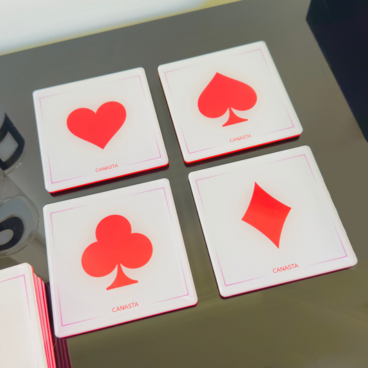 Canasta Coaster Set
