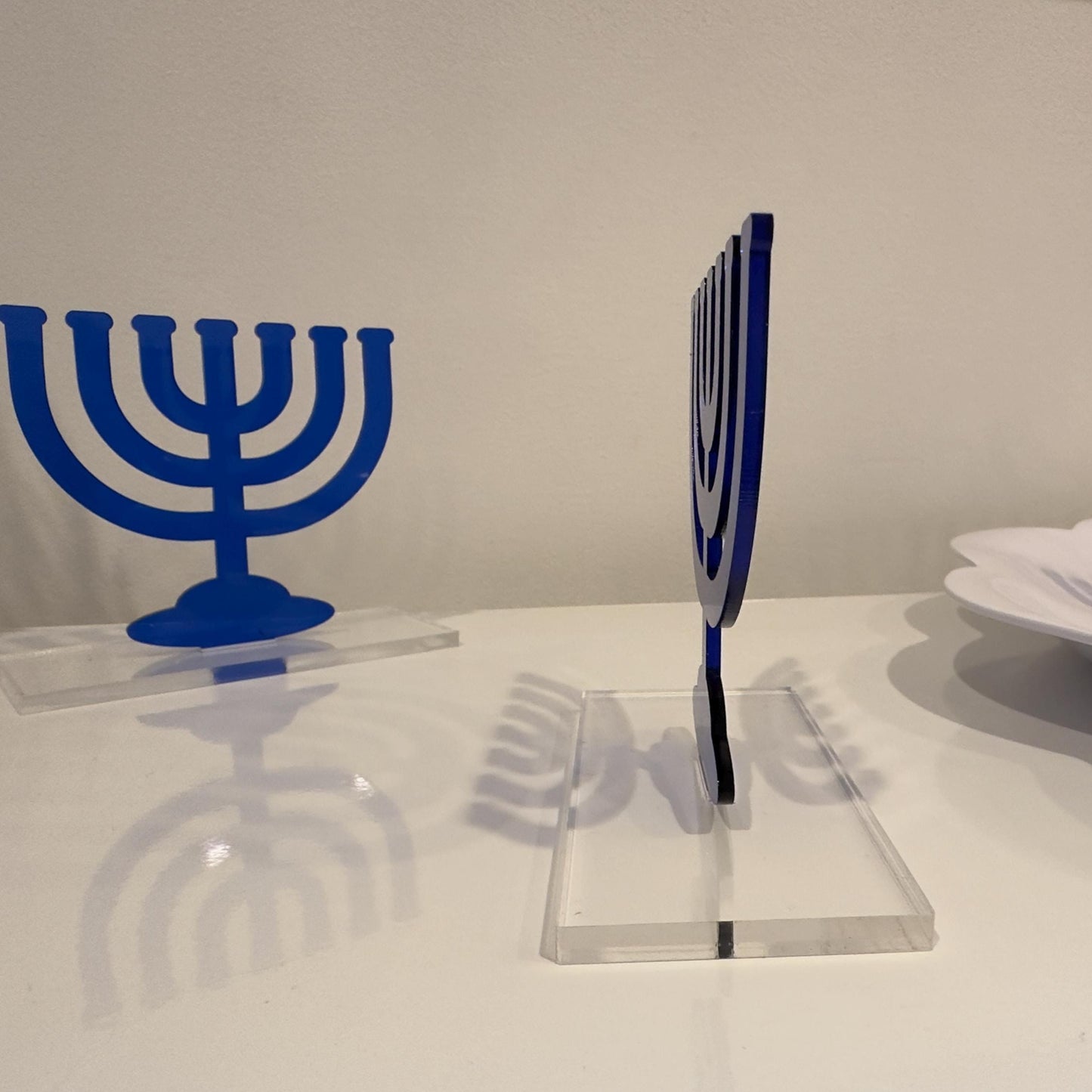 Acrylic Menorah Tabletop Decor