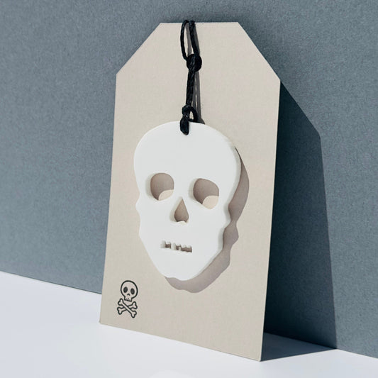 Acrylic Skull Gift Tag