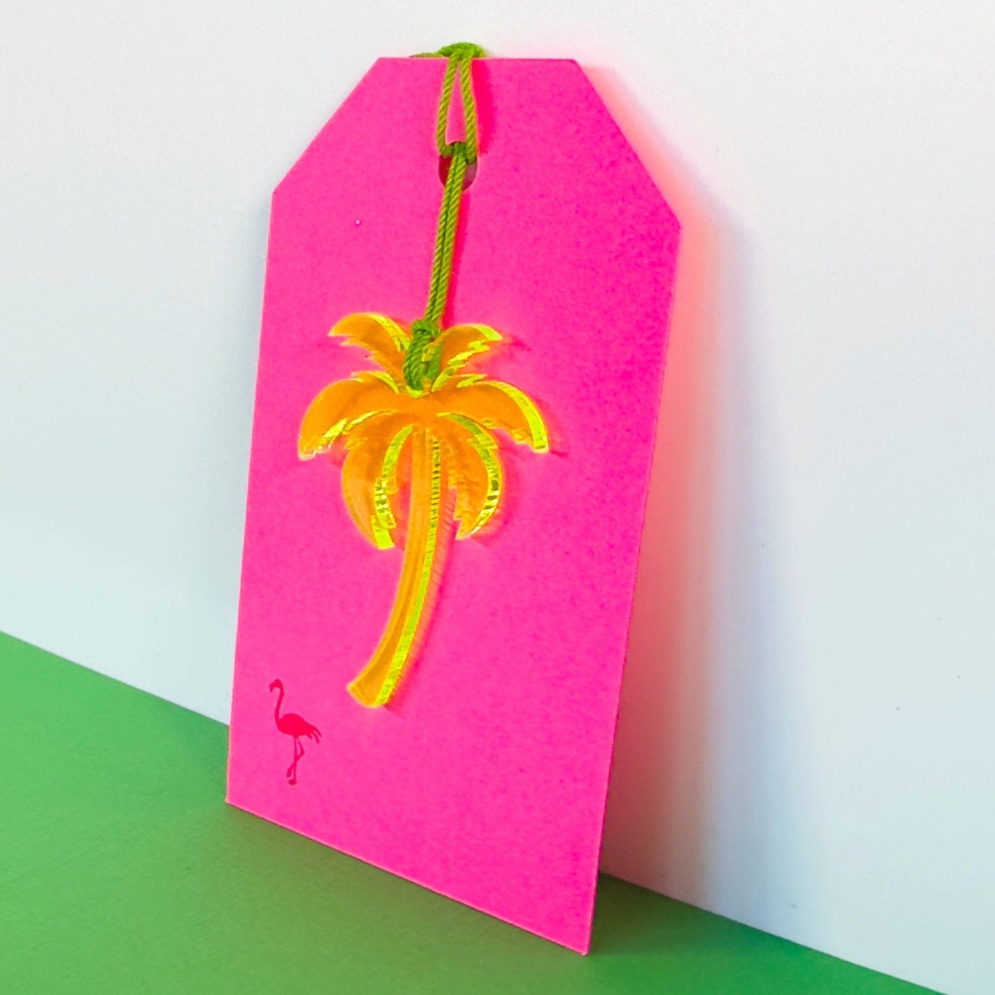 Acrylic Palm Tree Gift Tag